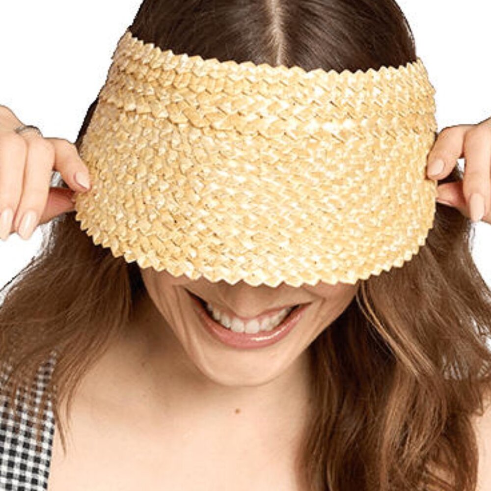 NWT Beach Riot Straw Visor